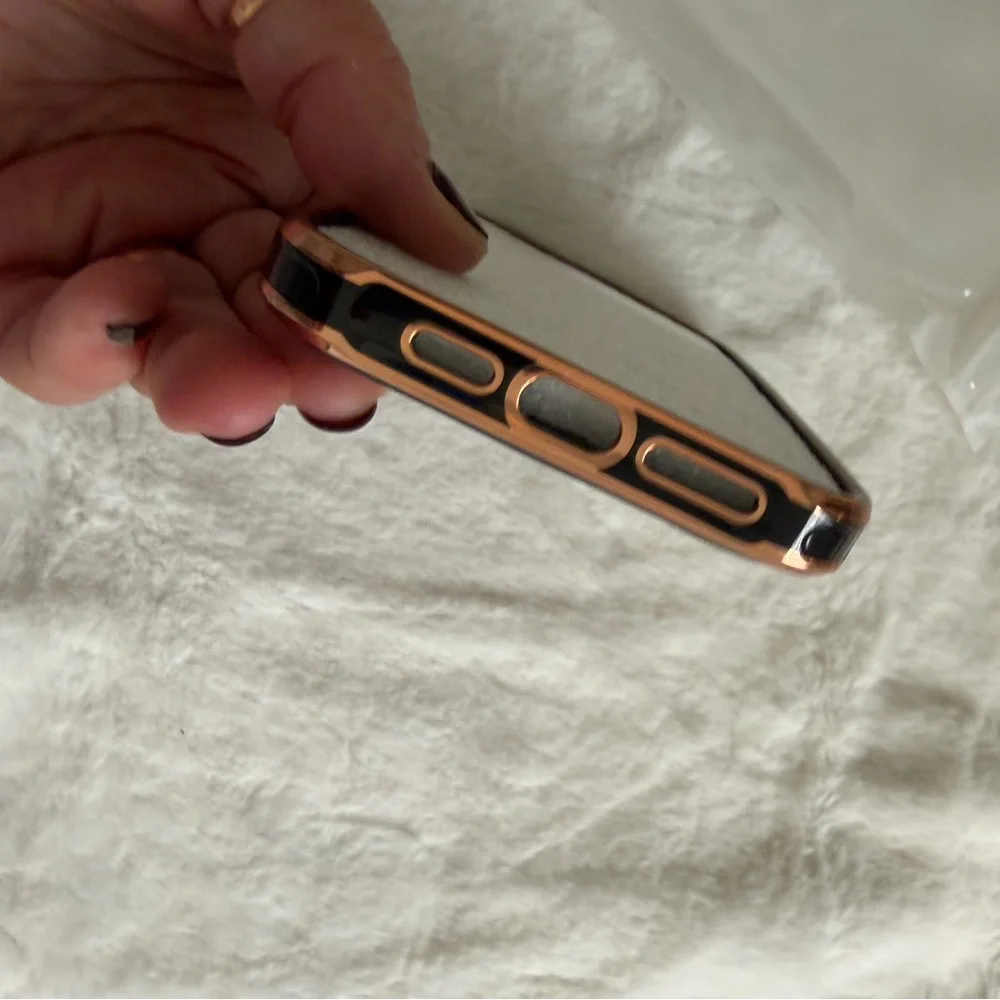 Luxurious Black and Gold Phone  case 14 pro max size